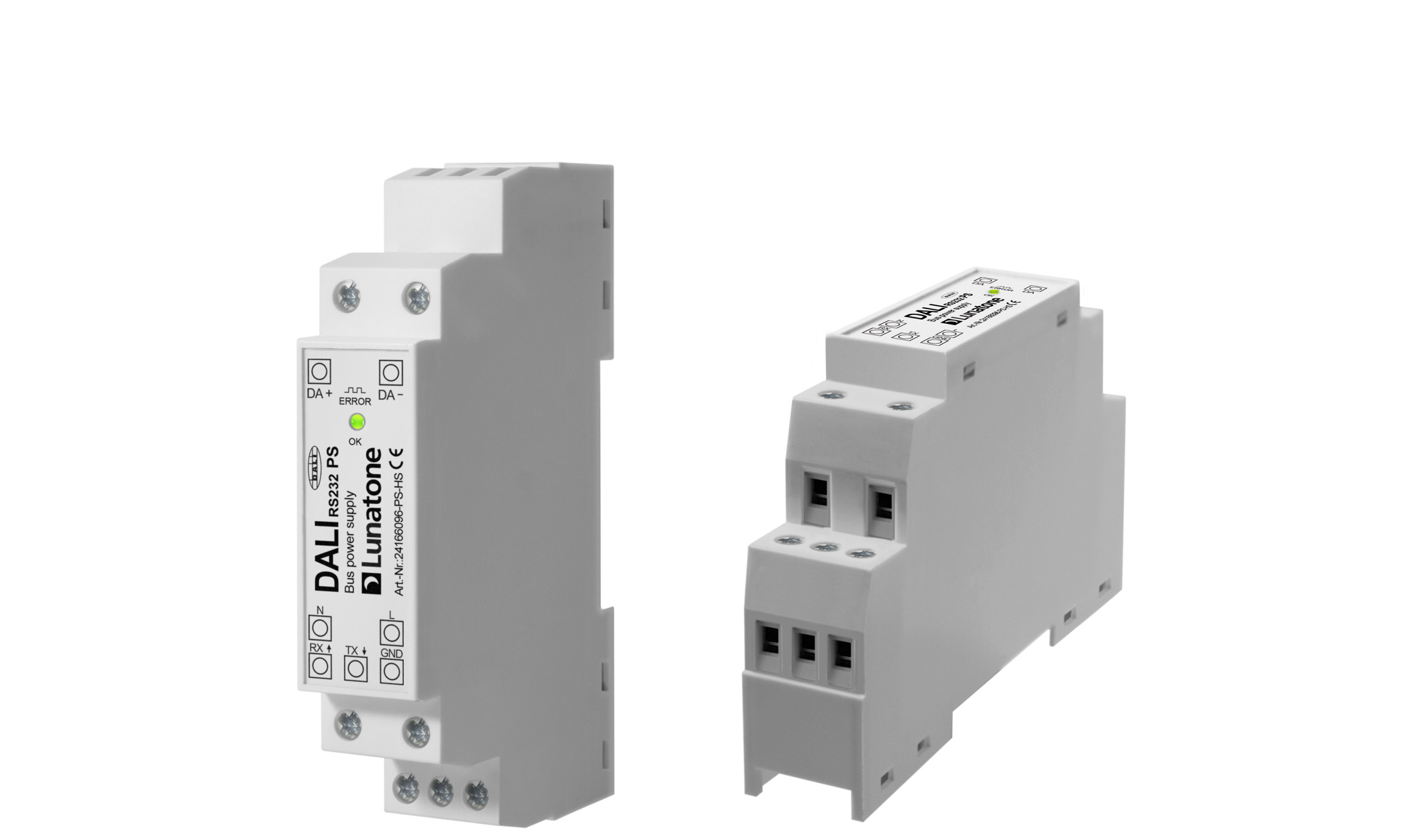 Lunatone Interface Module DALI RS232 PS240mA Din Rail 24166096 PS HS