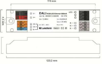 Lunatone Led Dimmer Rgb Dali Cc Dt Gem X Ma