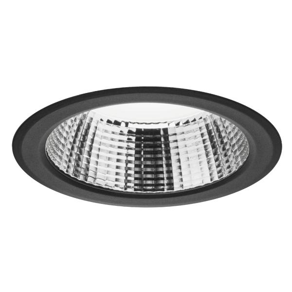 Brumberg recessed LED downlight, DALI dimmable, textured black - 12552183