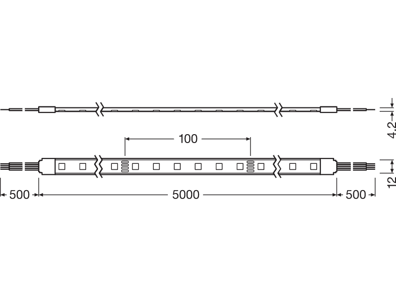 Ledvance LED Strip VALUE 500 RGB PROTECTED 500 RGB 5 IP65