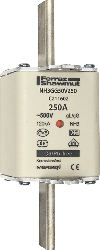 Mersen NH-Sicherungseinsatz SF Gr.3 gG 250A/500V KM NH3GG50V250 - C211602