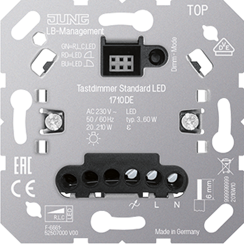 Jung LED-Tastdimmer Standard 1710 DE - 1710DE