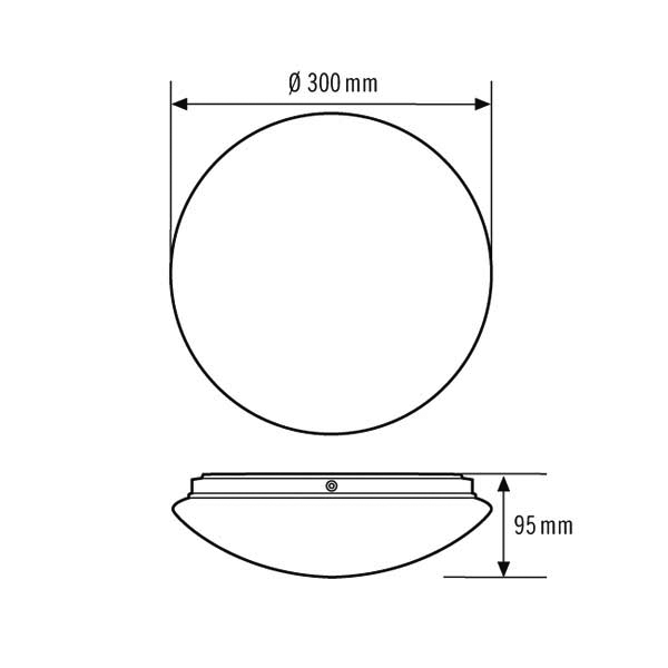 ESYLUX LED-Rundleuchte 3000K ELLENWCL #EO10850004