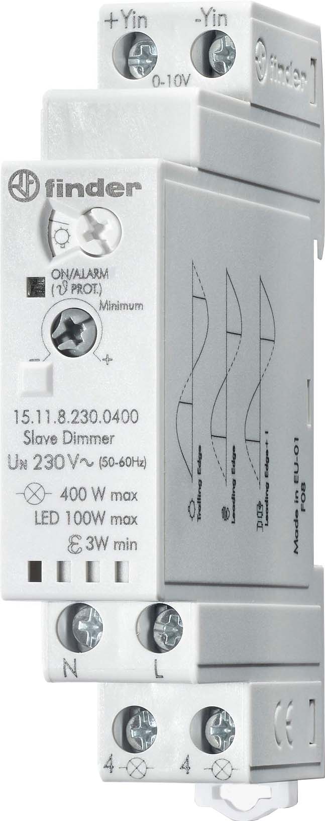 Finder Dimmer elektronisch 230VAC, 400W, Slave 15.11.8.230.0400 - 151182000 günstig online kaufen