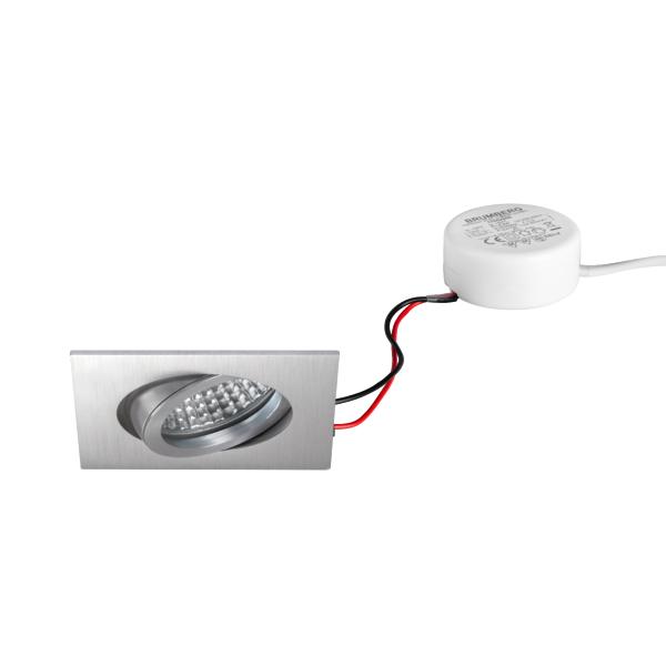 BRUMBERG LED-Einbauspot Tirrel-S, RC, Treiber rund, alu matt günstig online kaufen