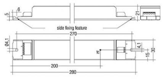 Tridonic LED-Treiber LC 100W 250-700mA flexC lp EXC - 28000690