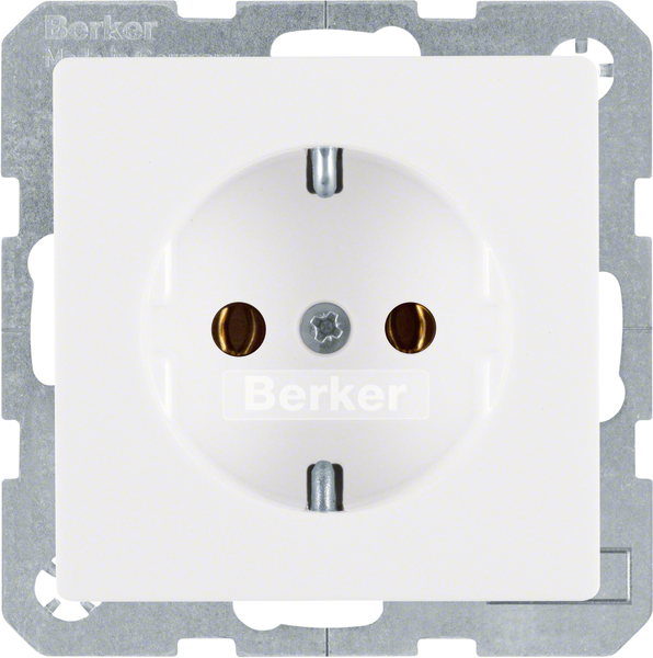 Berker SCHUKO-Steckdose polarweiss samt 47436089