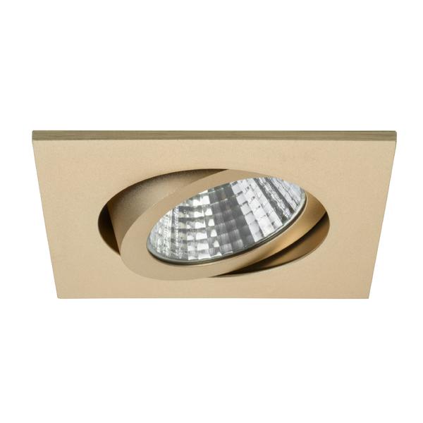 Brumberg LED-Einbaustrahler, champagner matt, quadratisch - 12362633 günstig online kaufen