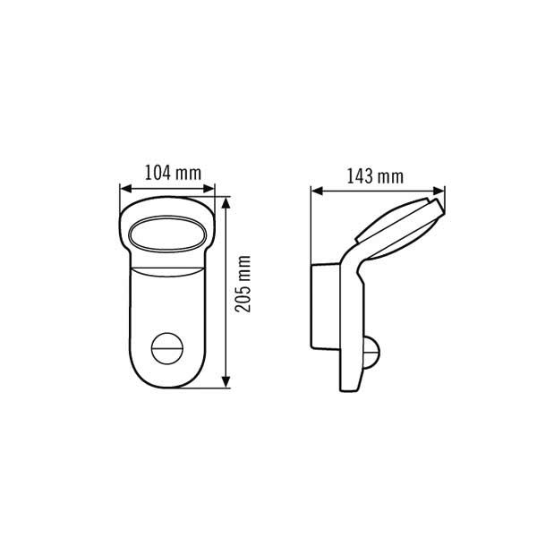 ESYLUX LED-Strahler 3000K, ws AOLWL100OP800830MDWH - EL10750700 günstig online kaufen