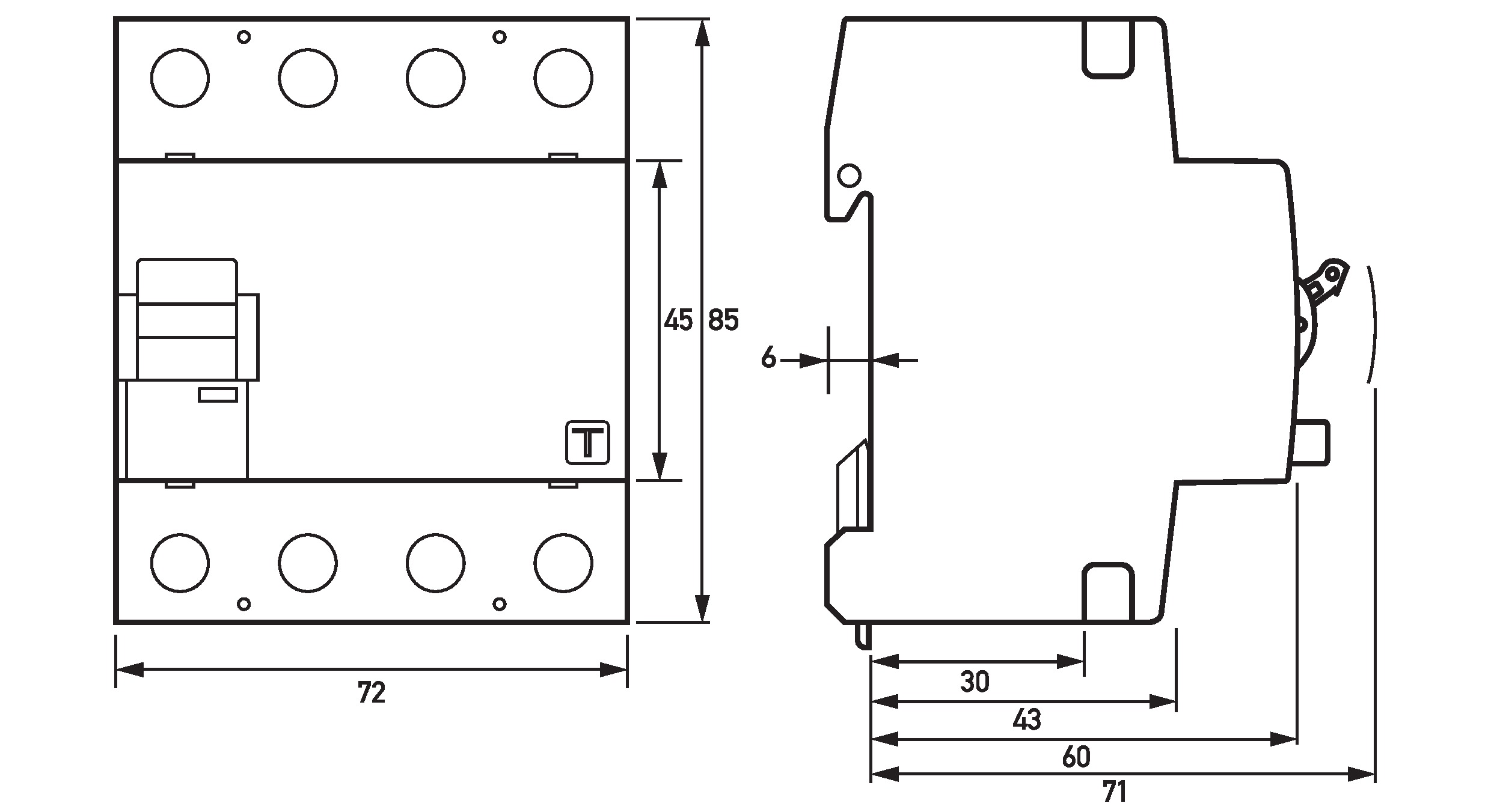 Doepke FI-Schalter DFS4 040-4/0,03-A R - 9134911