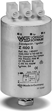 Houben Überlagerungszündgerät 70-400W D45x76 alu 140427