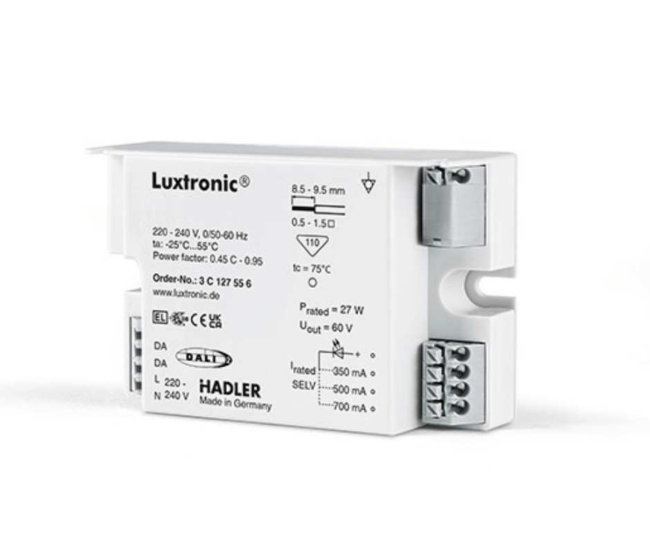 Hadler LED Driver Luxtronic Compact III 27 W 350 / 500 / 700 mA 220-240 V DALI -  3 C 127 55 6