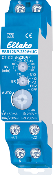 Eltako Stromstoßschalter 8-230VUC,1S,16A ESR12NP-230V+UC - 21100102