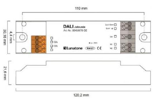 Lunatone Light Management DALI Blinds-Control Module ceiling void mounting - 86458676-DE