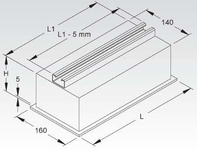 Niedax Dachstein 100x160x320mm DS 110.300