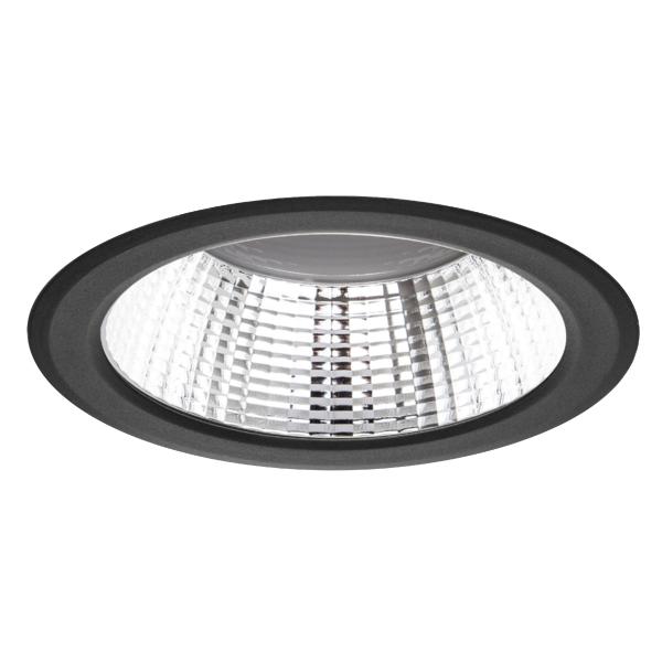 Brumberg recessed LED downlight, switchable, textured black - 12570184