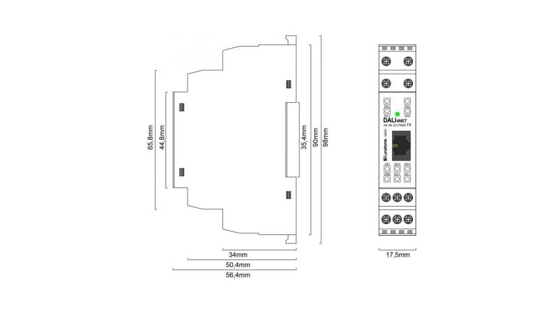 Lunatone Light Management Zentrales DALI-Control Module DALI 4Net - 22176666