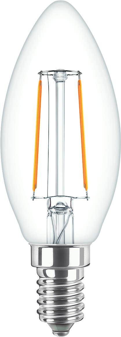 Philips Lighting LED-Kerzenlampe E14 klar Glas CorePro LED#37757800 günstig online kaufen