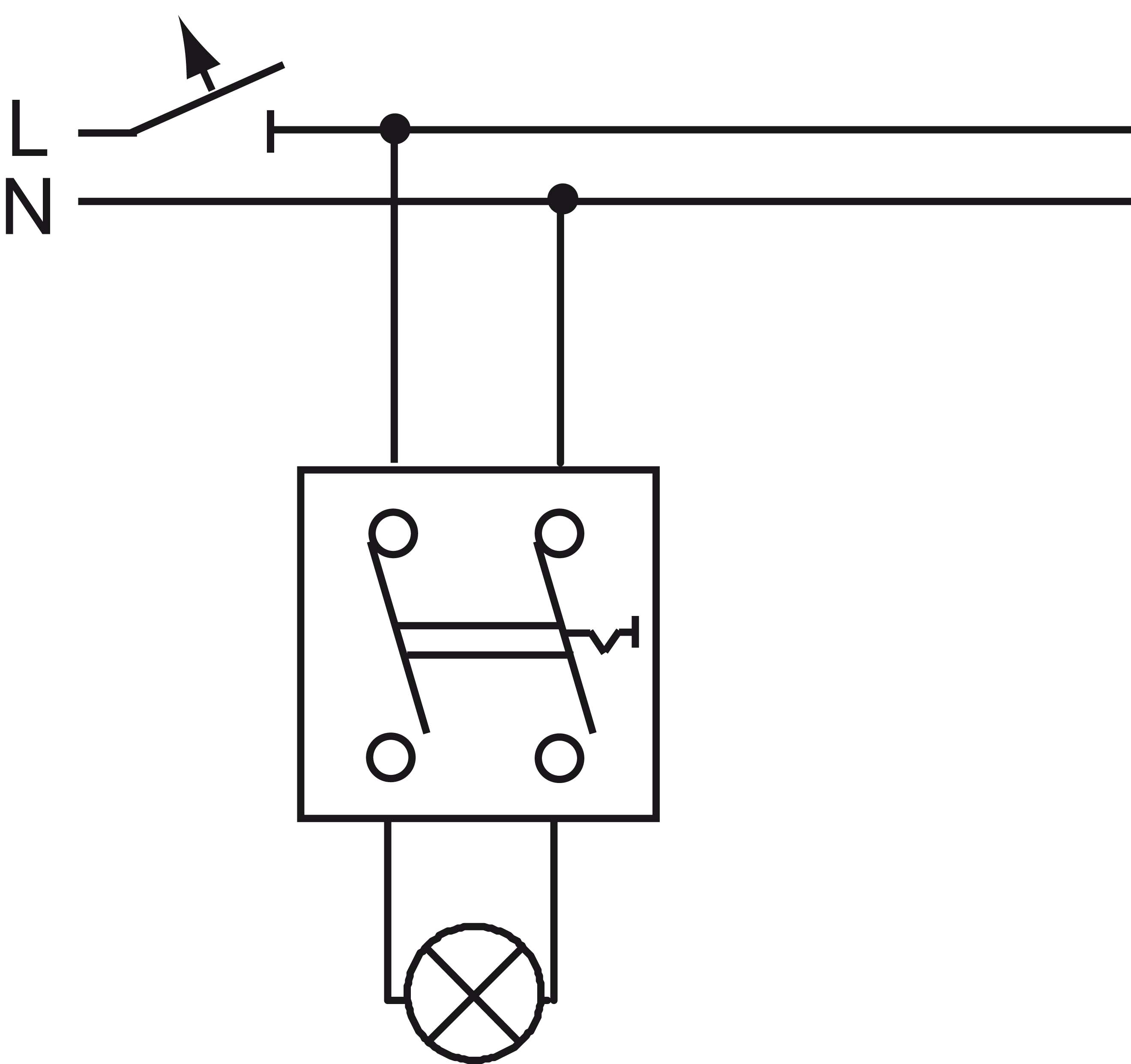 Busch-Jaeger Ausschalter-Einsatz 2polig 2000/2 US - 2CKA001012A2034