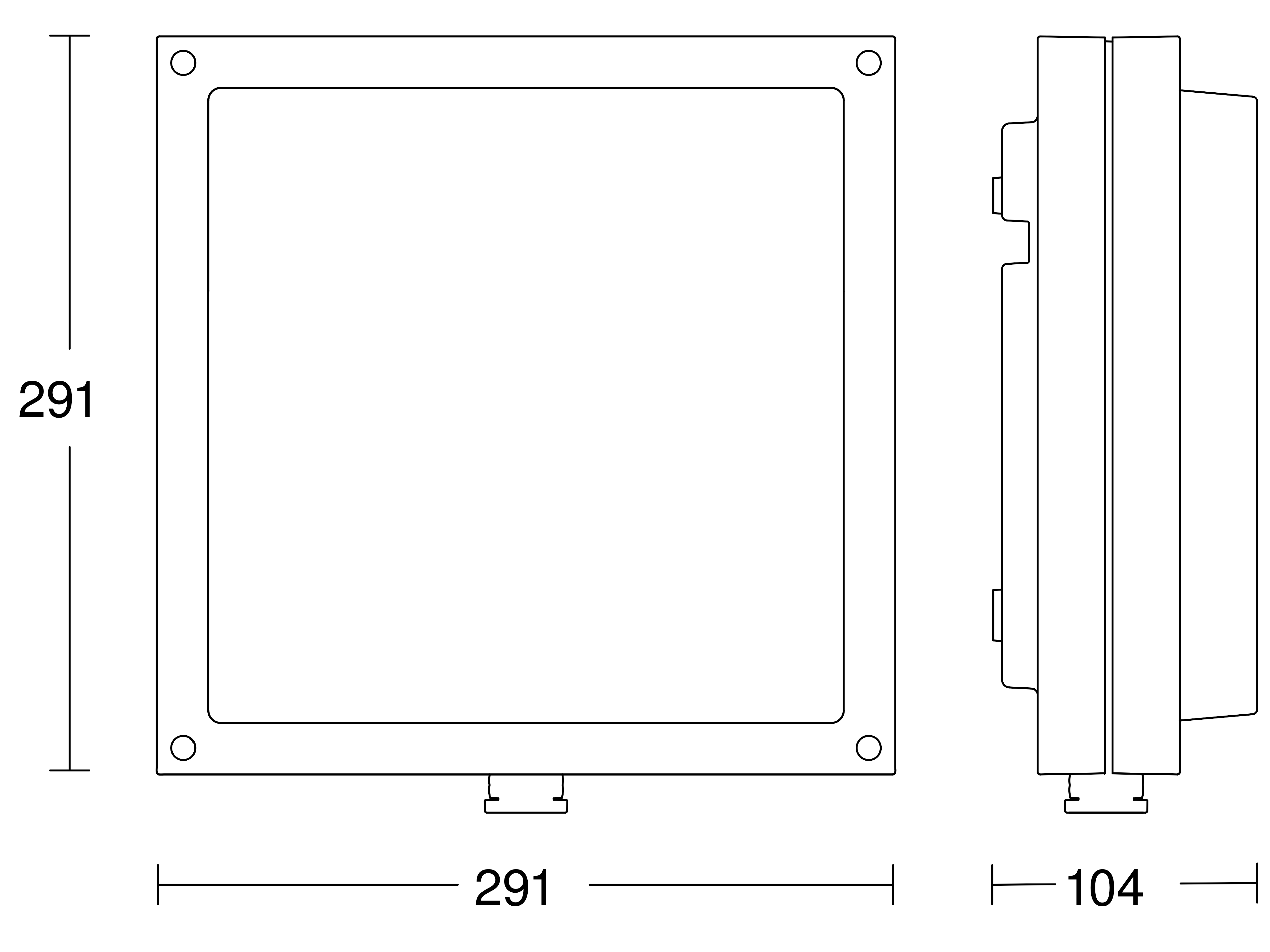 Steinel Sensor-LED-Außenleuchte 104 x 291 303 mm L 690 S ANT 3000K - 53000