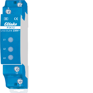 Eltako Phasenkontrolleuchte 3xLED rt P3K12-230V - 24000899