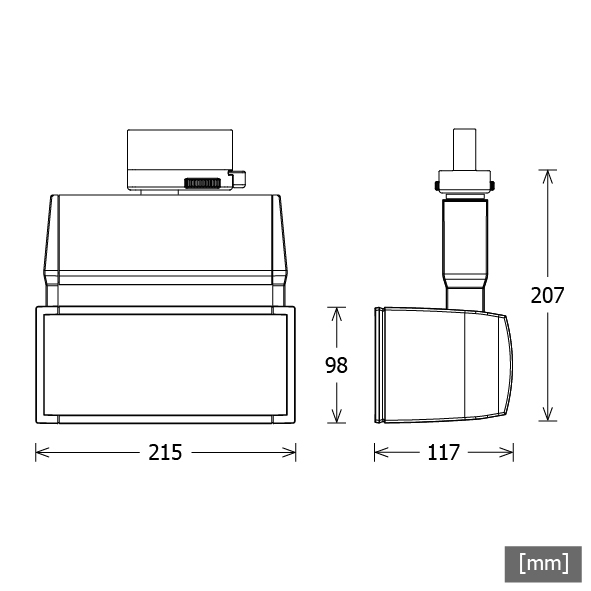 LTS Licht&Leuchten LED-Stromschienenstrahler 4000K silber EL 304.40.2 - 646 günstig online kaufen