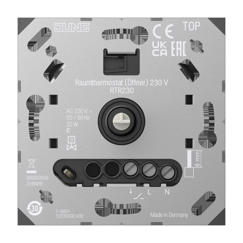 Jung Raumthermostat Öffner, AC 230 V RTR - RTR230 günstig online kaufen