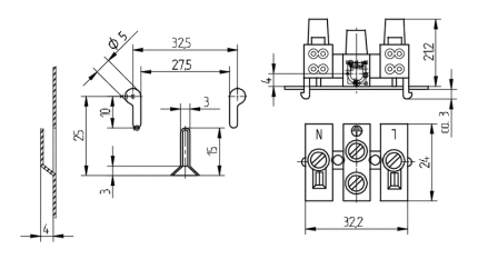 BJB 3-pole screw / push-wire terminals 48.121.0311.51