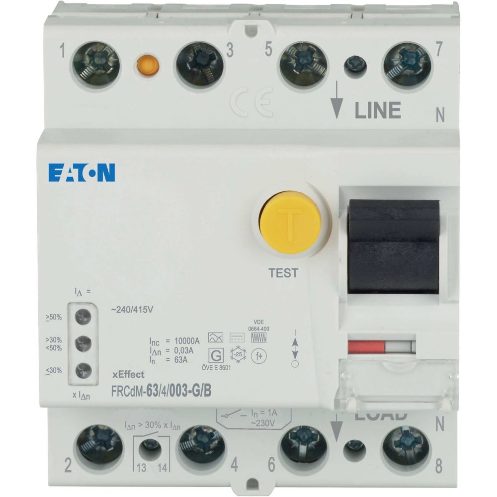 Eaton FI-Schalter 63A 4p 30mA FRCDM-63/4/003-G/B