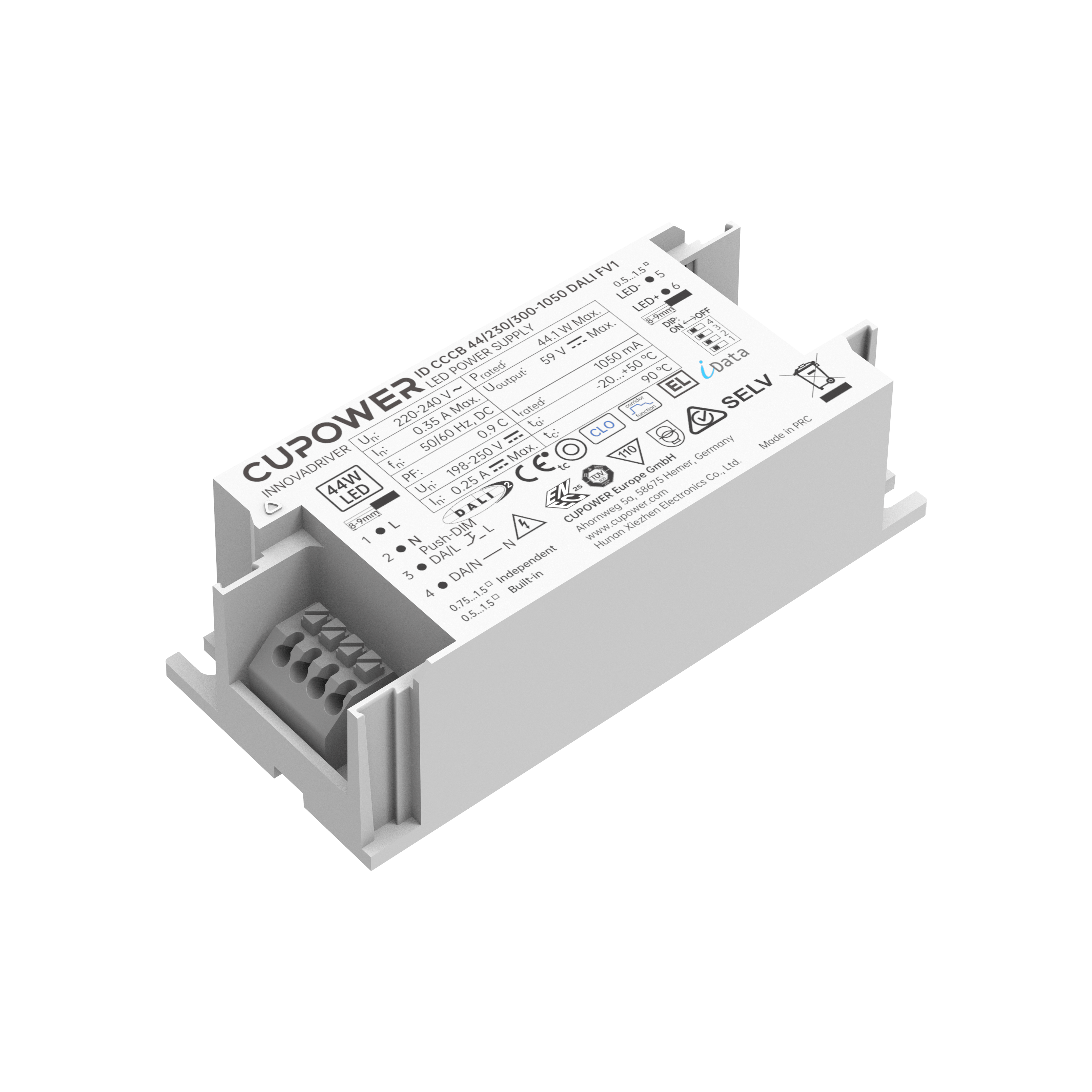 Cupower LED-Treiber dimmbar ID CCCB 44/230/300 1050 DALI FV1 - 160044