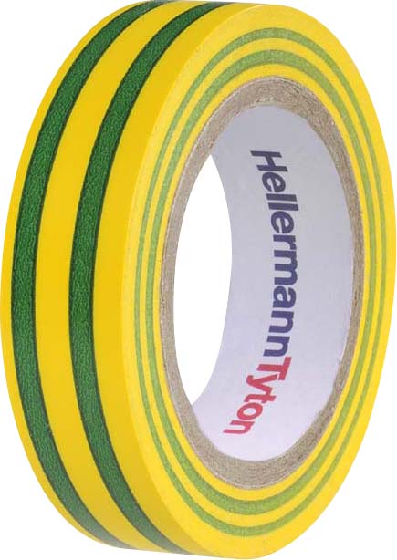 HellermannTyton PVC Isolierband grün-gelb Flex 15GNYE15x10m - 710-00106