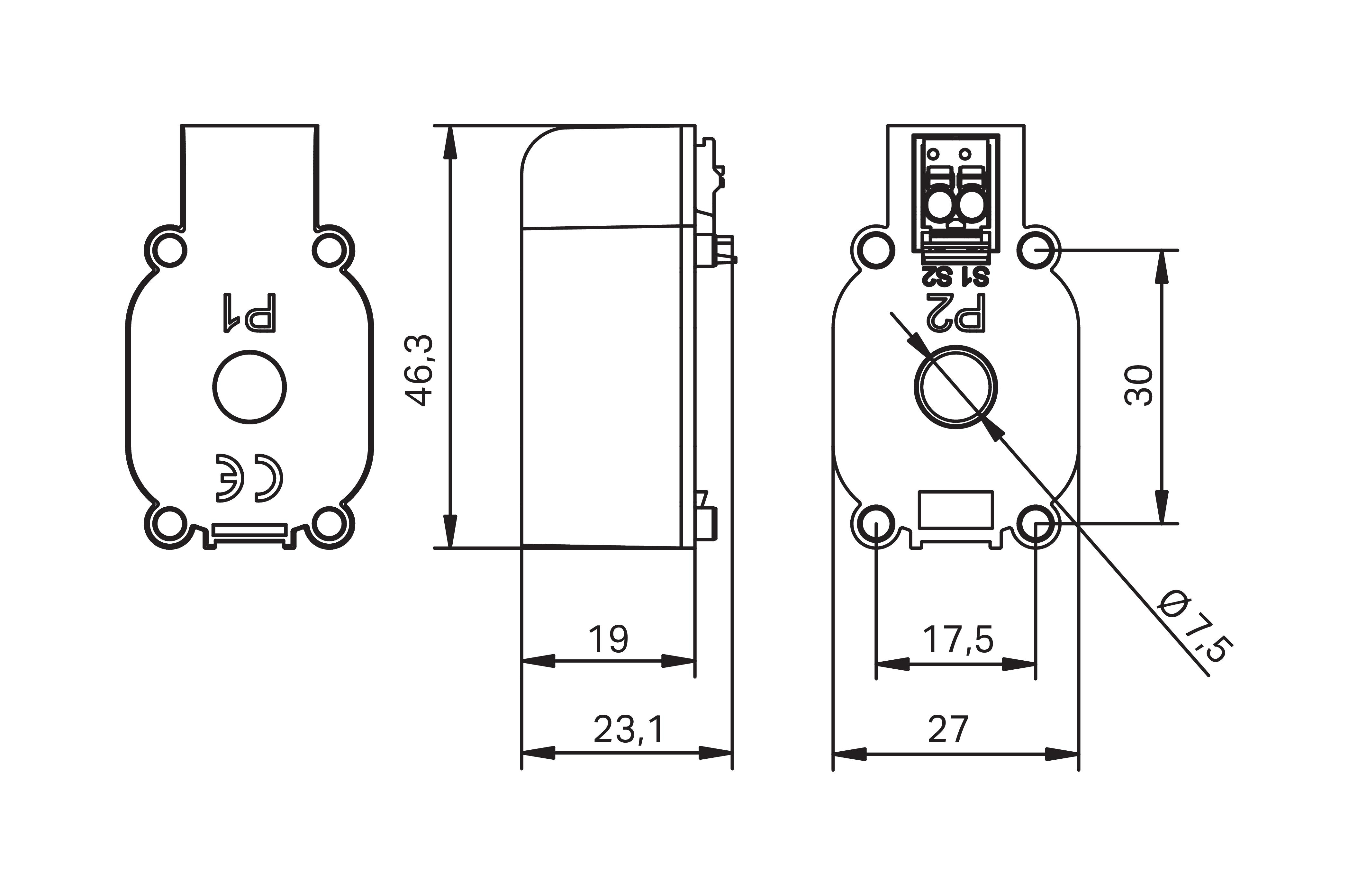 WAGO GmbH & Co. KG Aufsteck-Stromwandler 64A/1A 855-2701/064-001