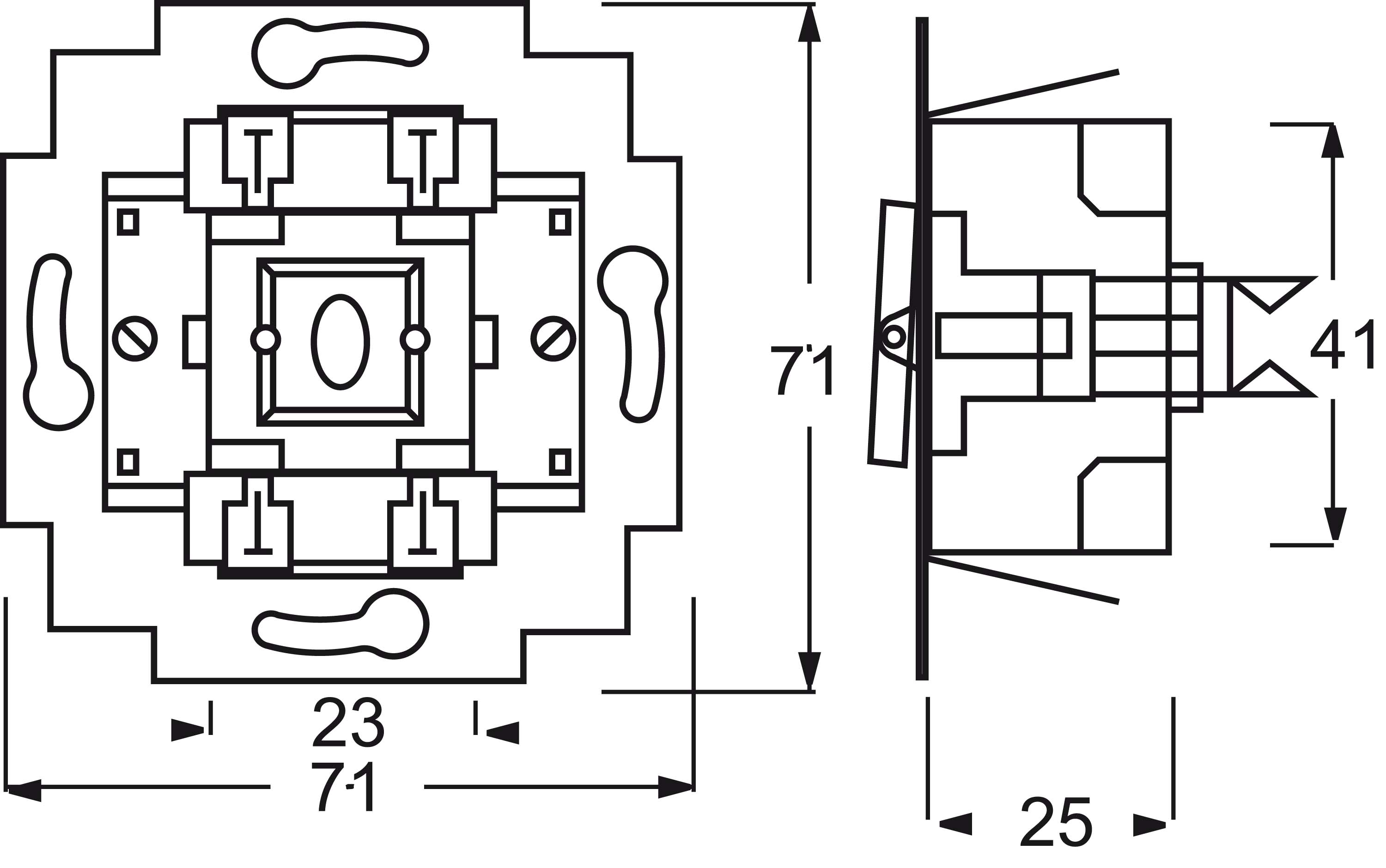 Busch-Jaeger Ausschalter-Einsatz 2polig 2000/2 US-101 - 2CKA001012A2042 günstig online kaufen