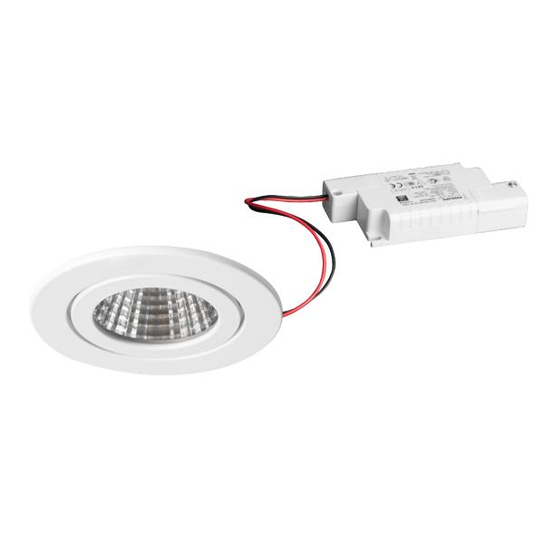 Brumberg recessed LED downlightset, V4A, IP54, phase cut - 39375073