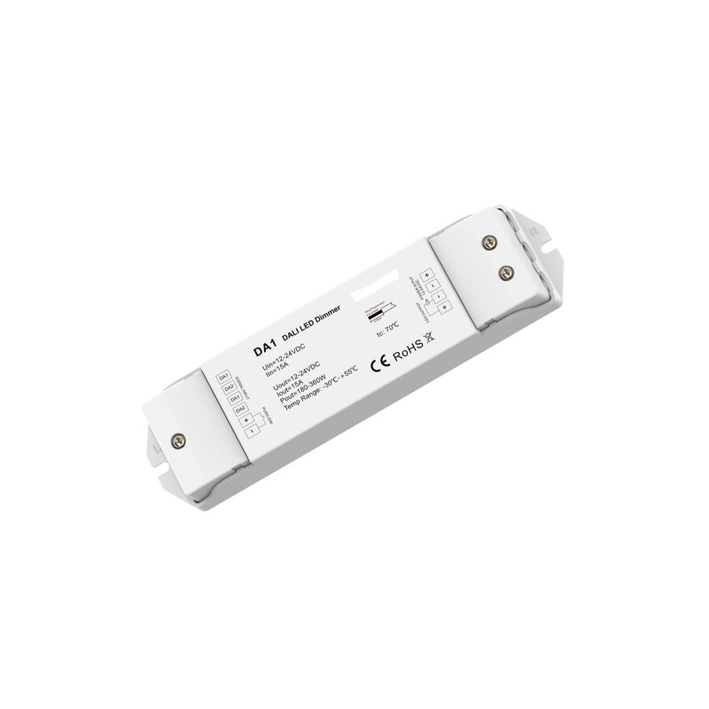 DOTLUX 1Kanal DALI-Dimmer max.360W fuer LED-Streifen 1x15A 12- 24 V PWM - 5 günstig online kaufen