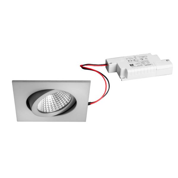 Brumberg recessed LED spotlight 6W 230V dim2warm square. alu - 39462253