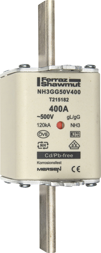 Mersen NH-Sicherungseinsatz SF Gr.3 gG 400A/500V KM NH3GG50V400 - T215182