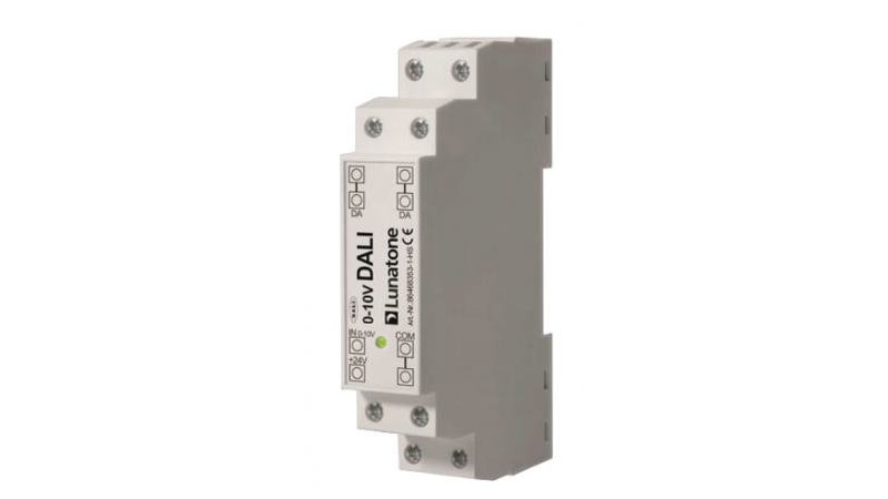 Lunatone Light Management Interface 0-10V to DALI 1-CH DIN Rail - 86468353-1-HS
