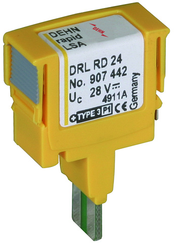 DEHN ÜS-Ableiter DEHNrapid LSA Schutzstecker DRL RD 24 - 907442