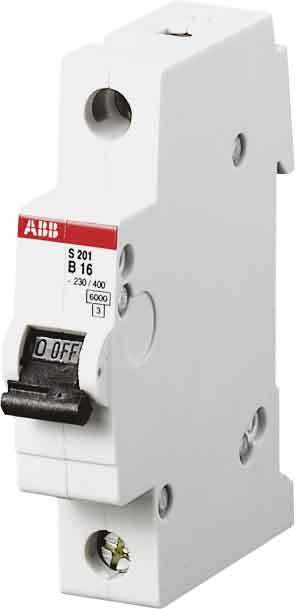 ABB Stotz S&J Sicherungsautomat 6kA 16A B 1p f.ZE S201-B16 - 2CDS251001R1165