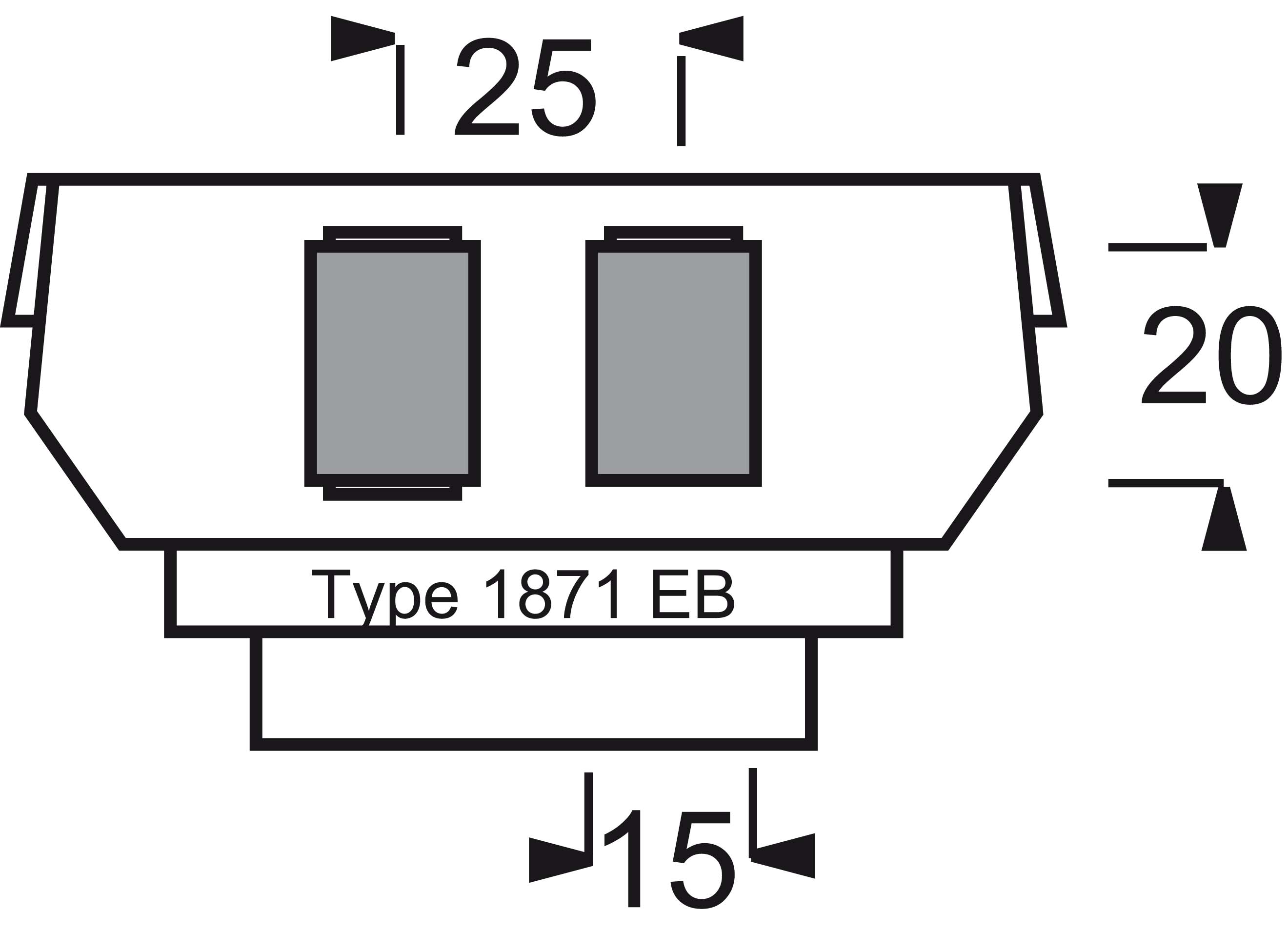 Busch-Jaeger Sockel für 1758... f. Mod.-Jack 2x6u.8p 1871 EB - 2CKA001764A0 günstig online kaufen