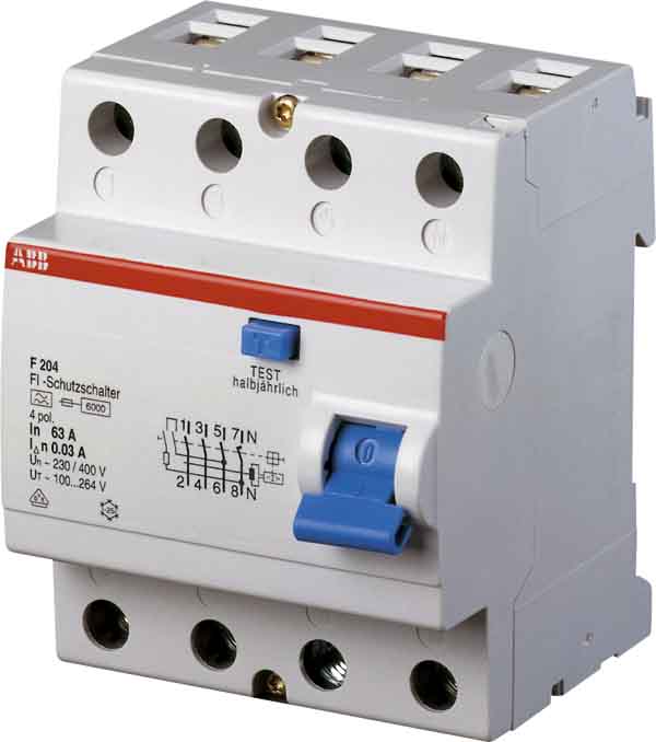 ABB Stotz S&J FI-Schutzschalter pro M Compact F204A-63/0,3 - 2CSF204101R3630