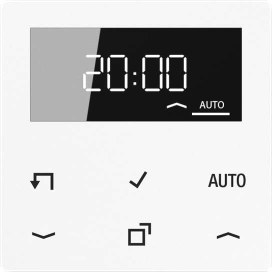 Jung Timer Standard, Display Echtglasfront A 1750 D WW - A1750DWW günstig online kaufen