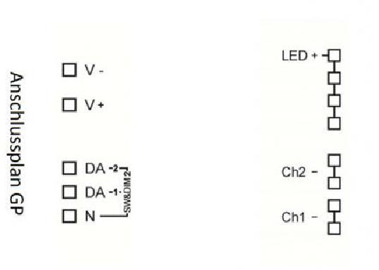 Lunatone LED-Dimmer DALI 2Ch CC 700mA - 89453845-700