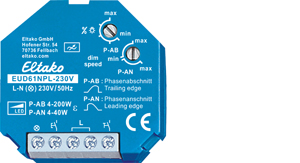 Eltako Universal-Dimmschalter Mindestlast nur 4W EUD61NPL-230V - 61100832