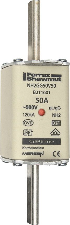 Mersen NH-Sicherungseinsatz SF Gr.2 gG 50A/500V KM NH2GG50V50 - B211601